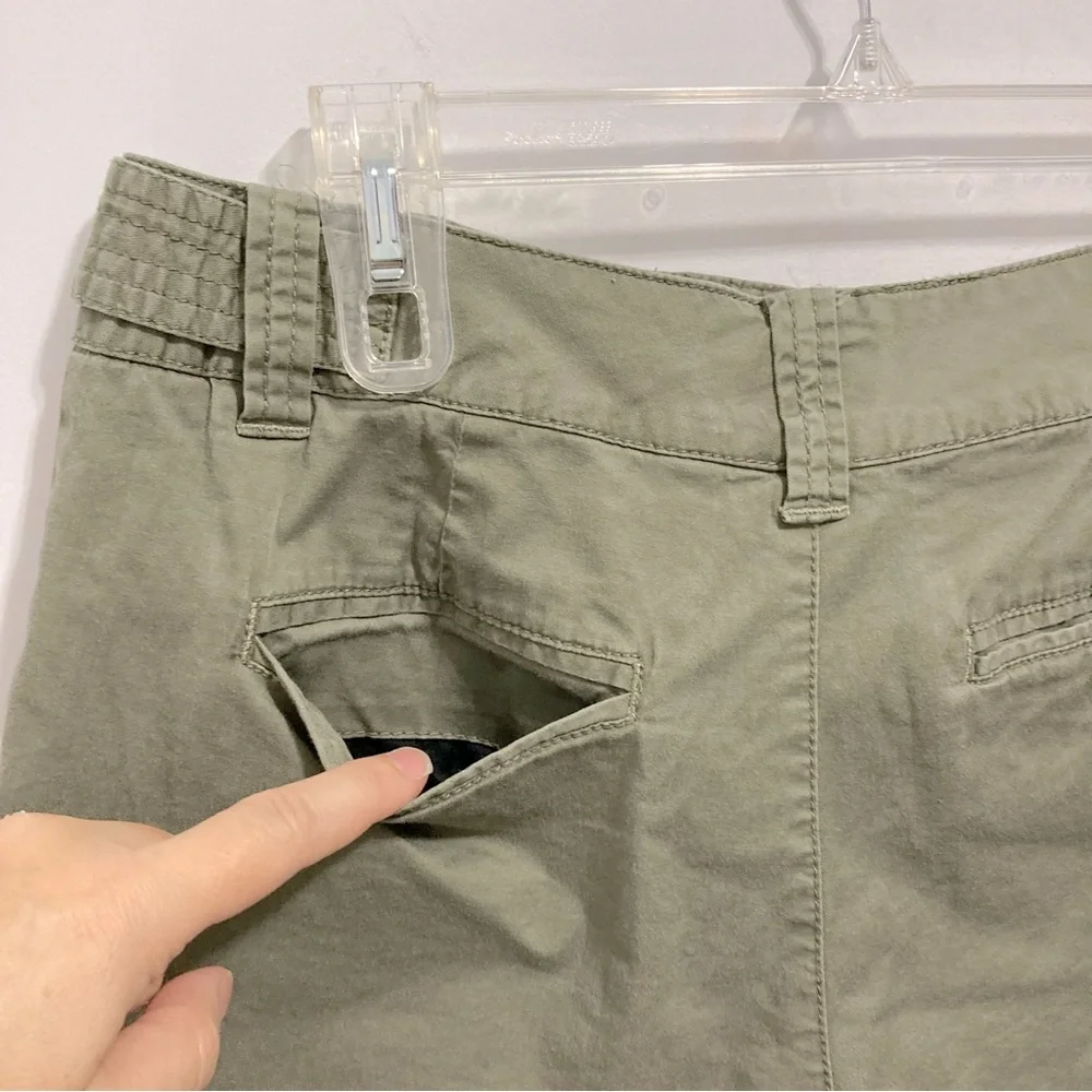 St. John’s Bay Stretch Olive Green Shorts